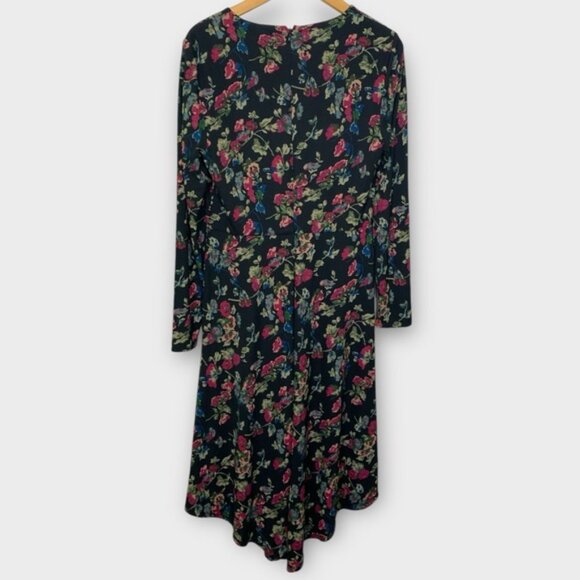 Lauren Ralph Lauren Floral Surplice Jersey Dress - Picture 9 of 13